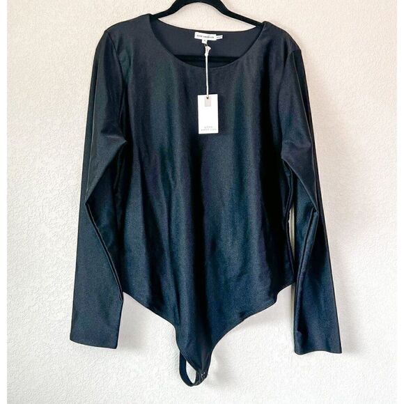 NWT! Good American Black Compression Long Sleeve Bodysuit Size 4XL - Picture 1 of 6